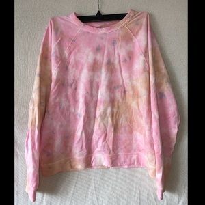 Pink tie dye sweatshirt